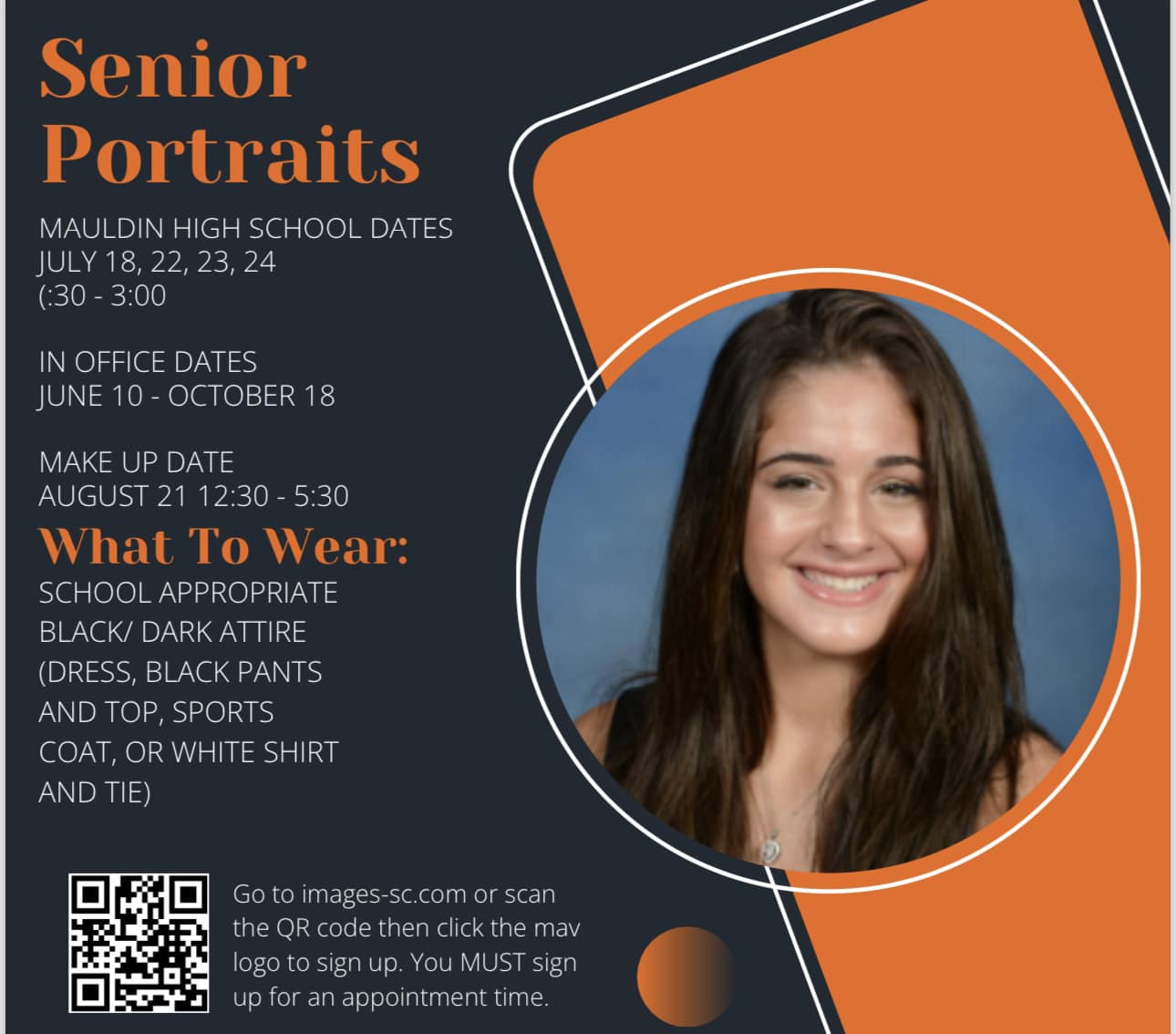 Senior Portrait Info